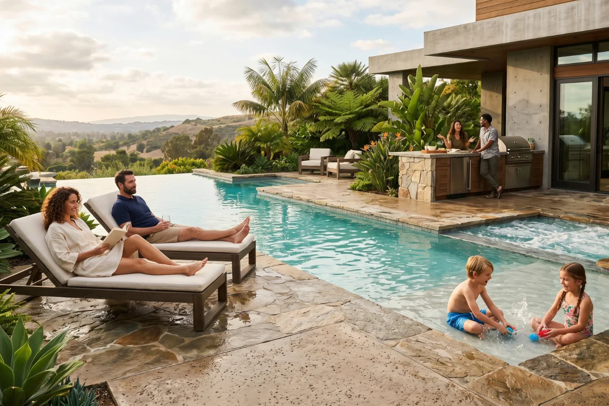 concrete swimming pool designs