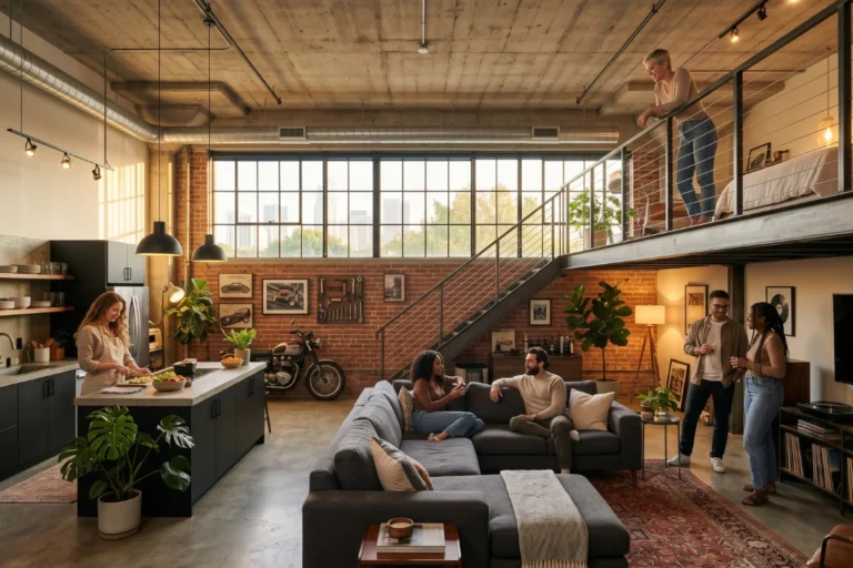 modern garage loft