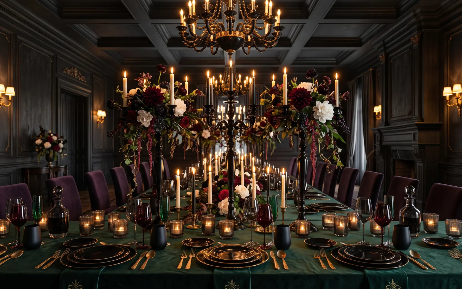 where dark glass stemware styles