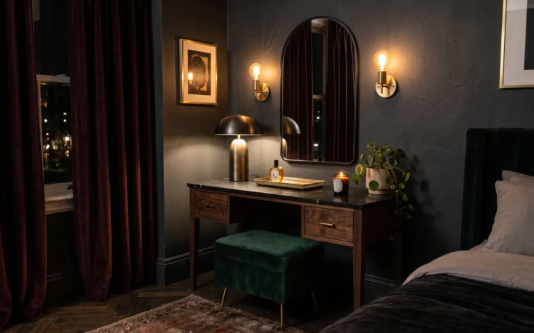 moody bedroom vanity setups