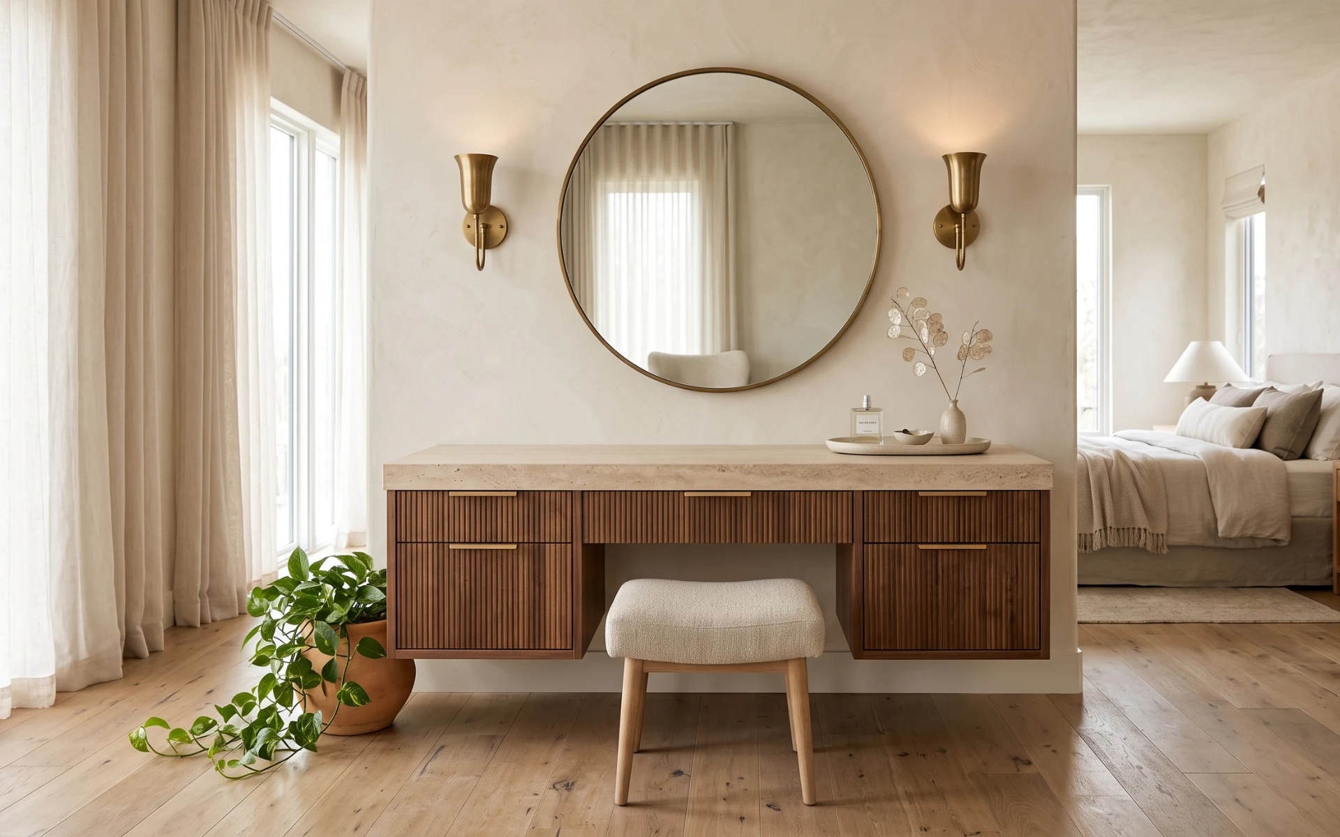 Organic Modern Bedroom Vanity Units