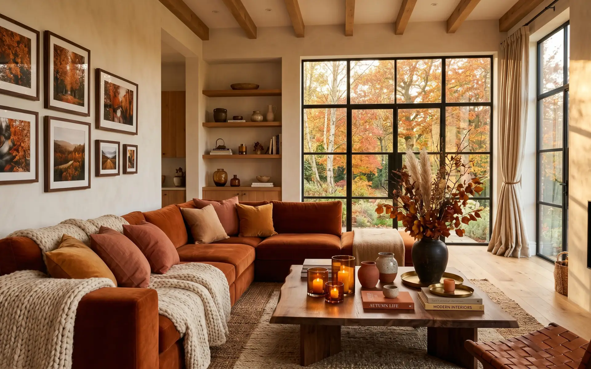 modern fall decor