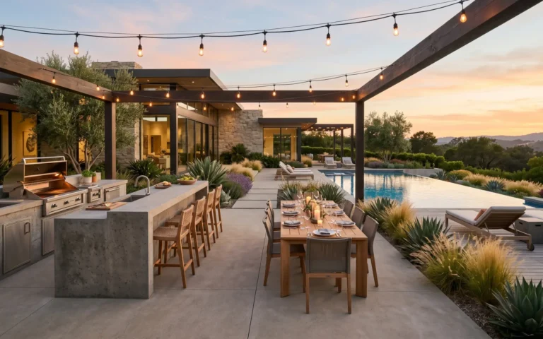 concrete outdoor kitchen ideas