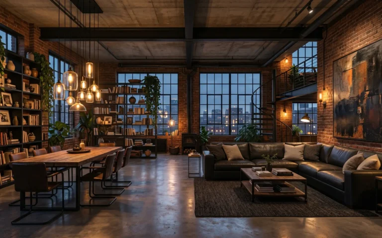 moody industrial decor