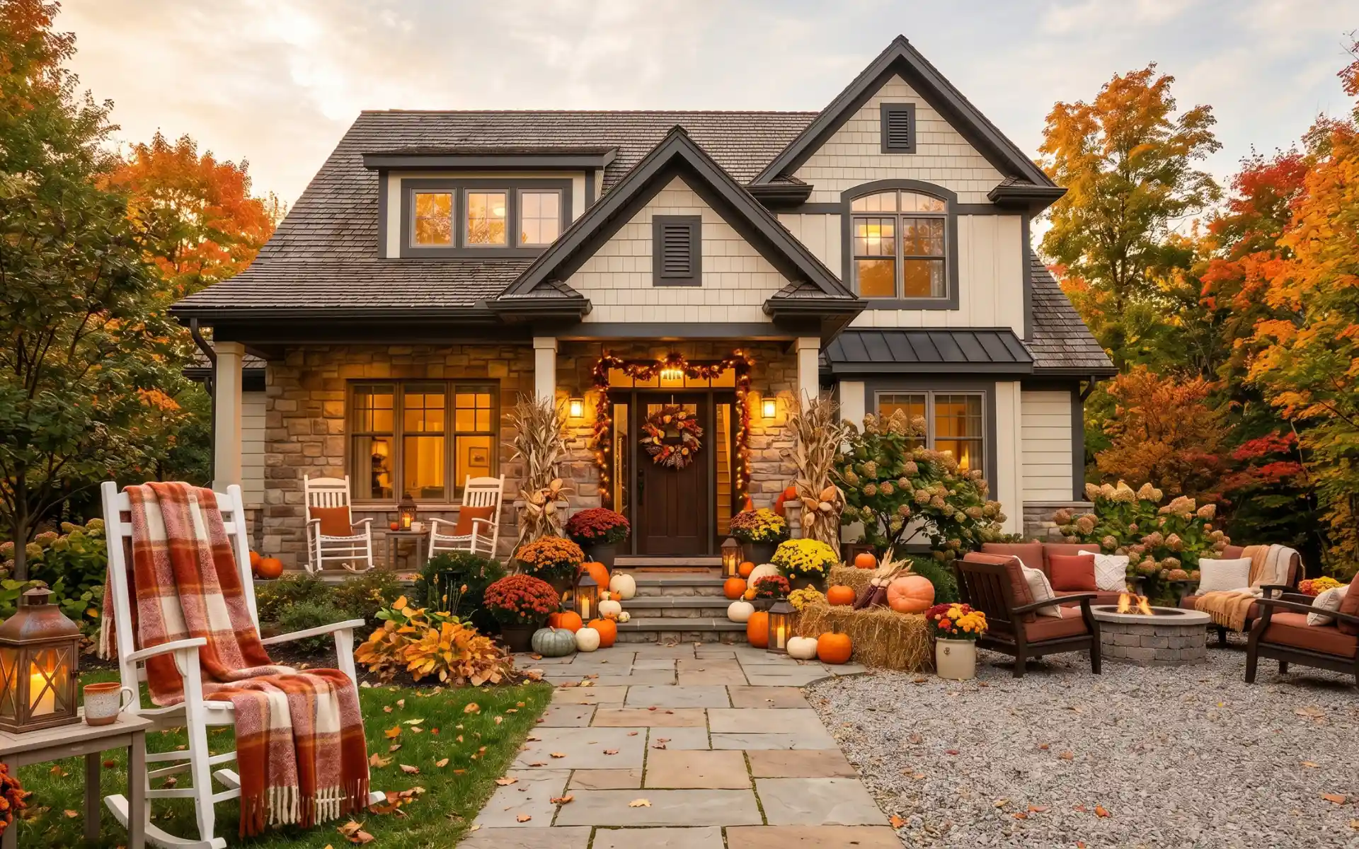 Outdoor fall decor ideas