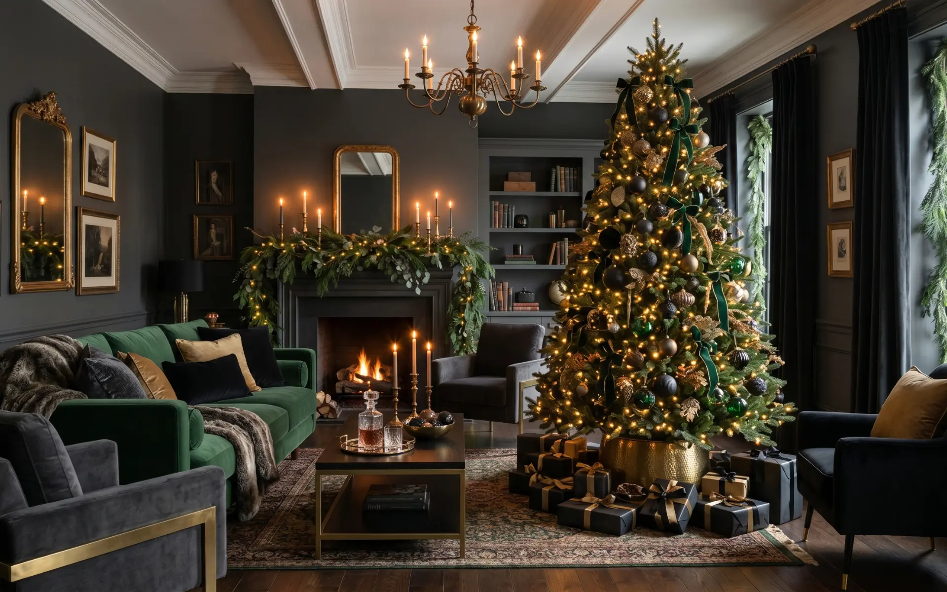 Moody christmas decor