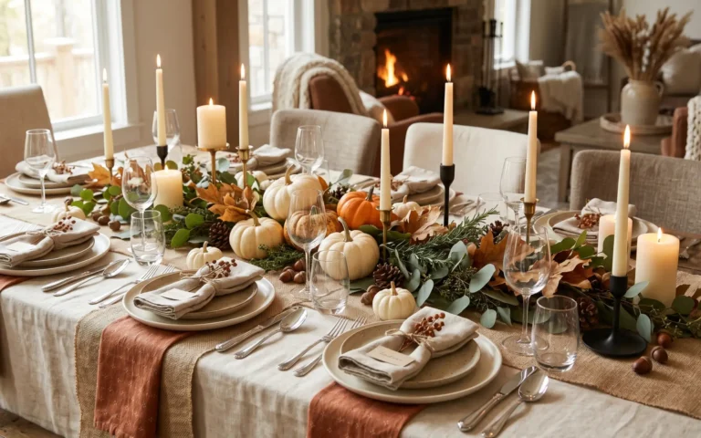 Thanksgiving tablescapes on a budget