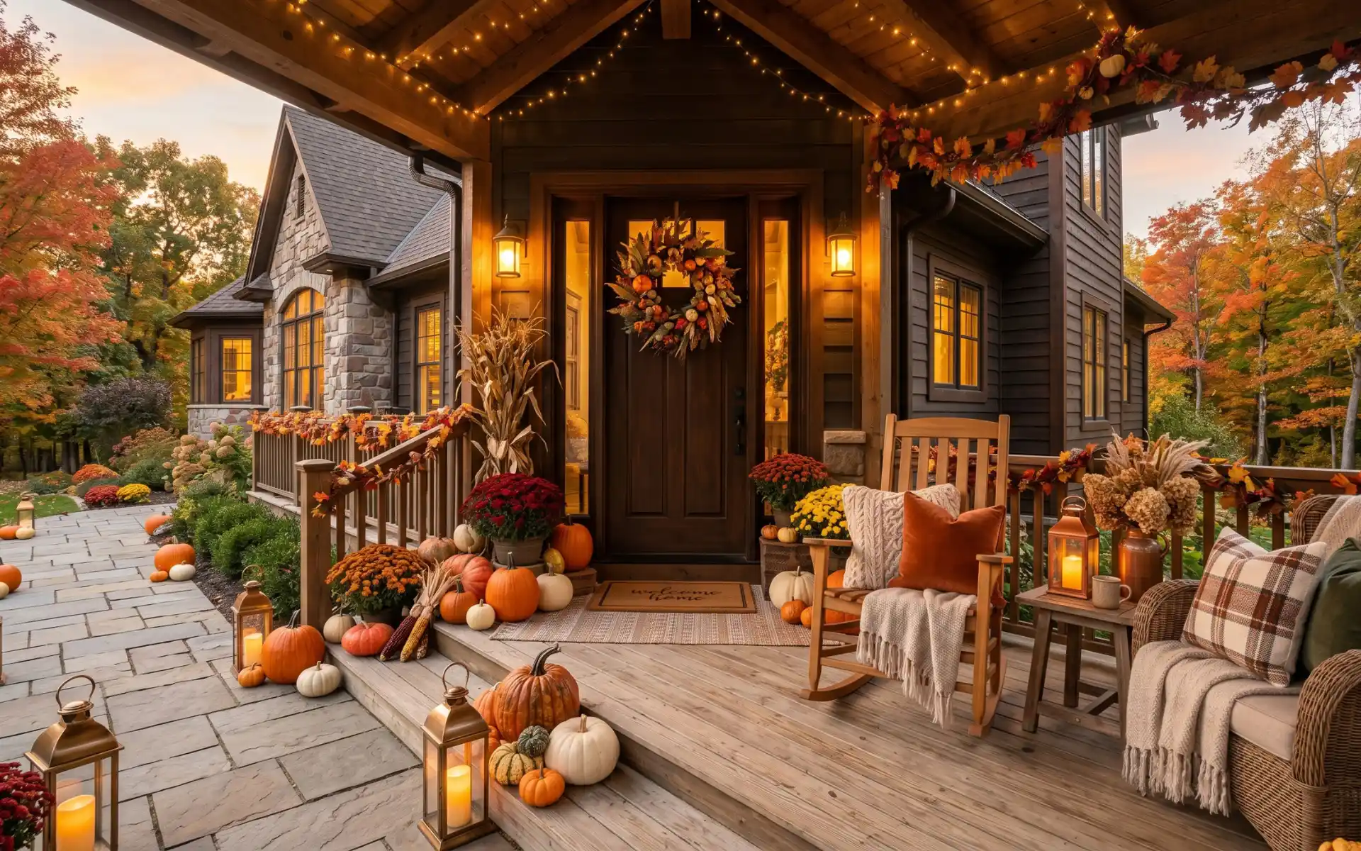 how to style your fall porch