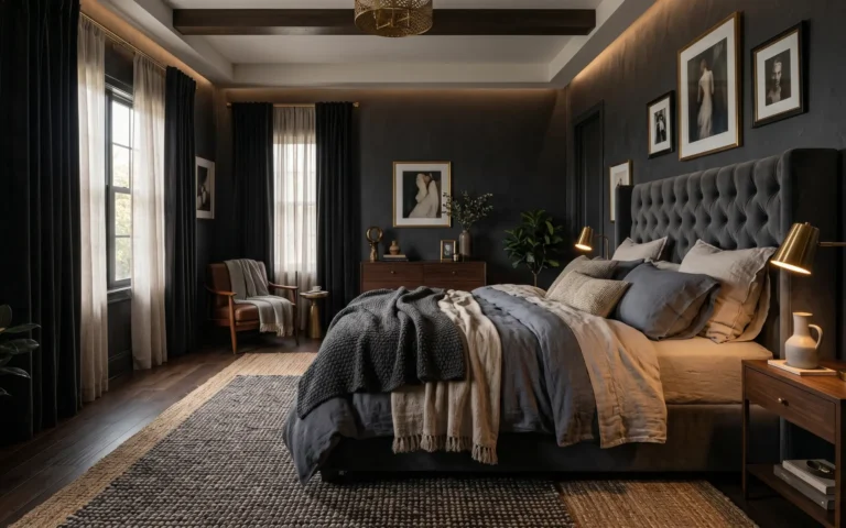Dark cozy bedroom ideas