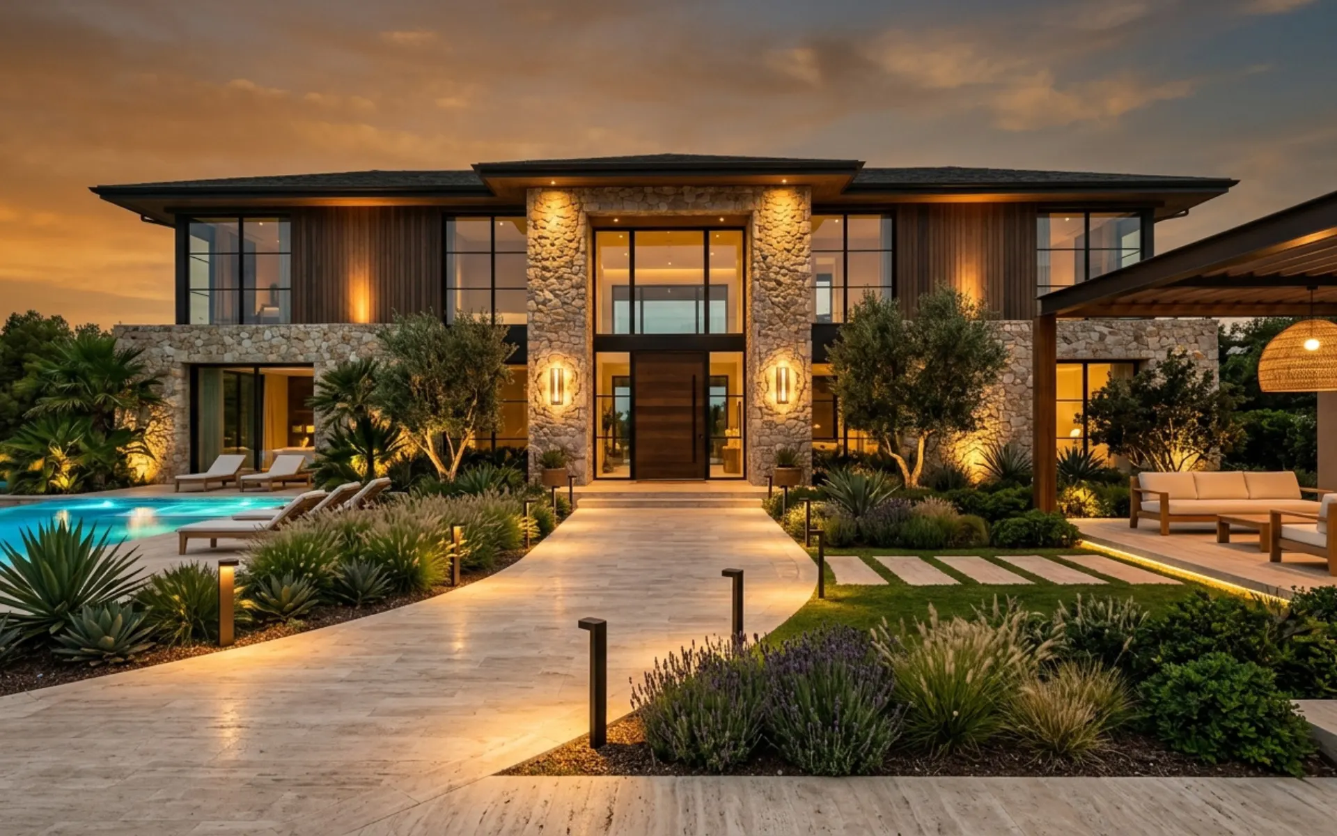 modern outdoor lighting ideas