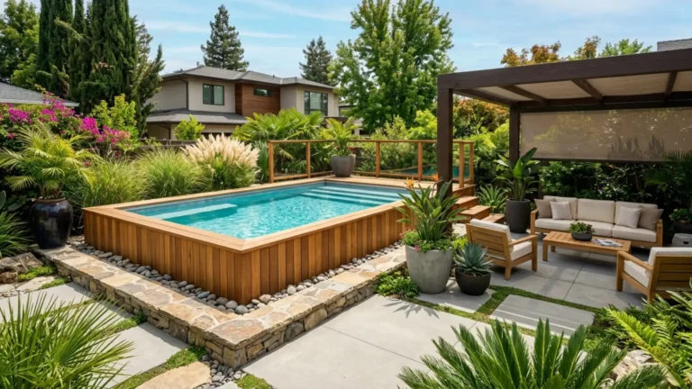 above ground pool landscaping ideas