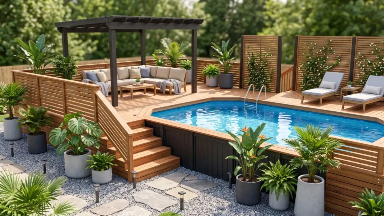 above ground pool ideas on a budget