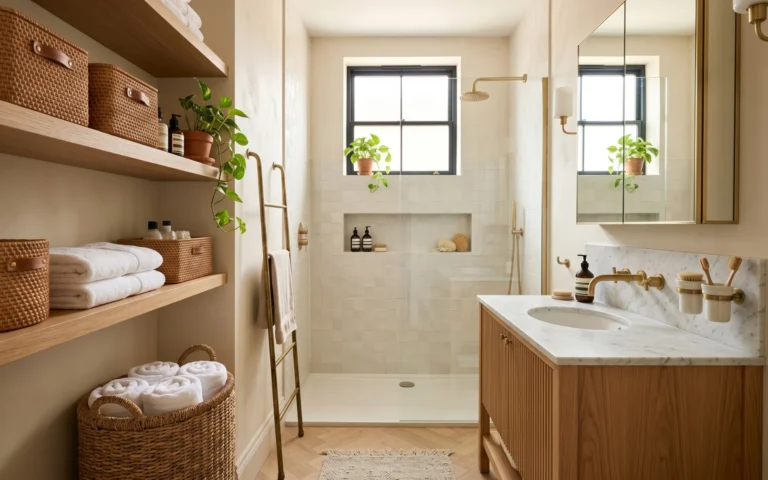 tiny bathroom organization