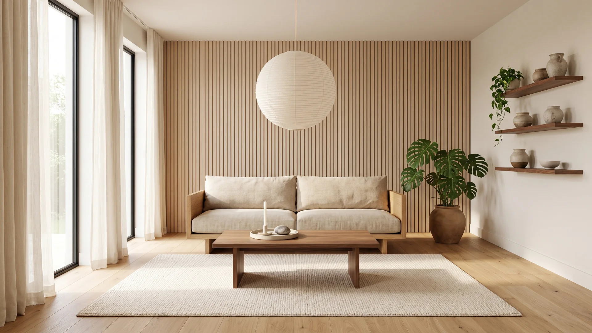 Japandi Living Room Decor Ideas