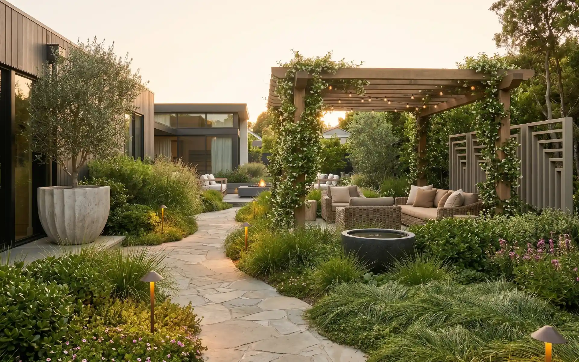 organic modern garden ideas