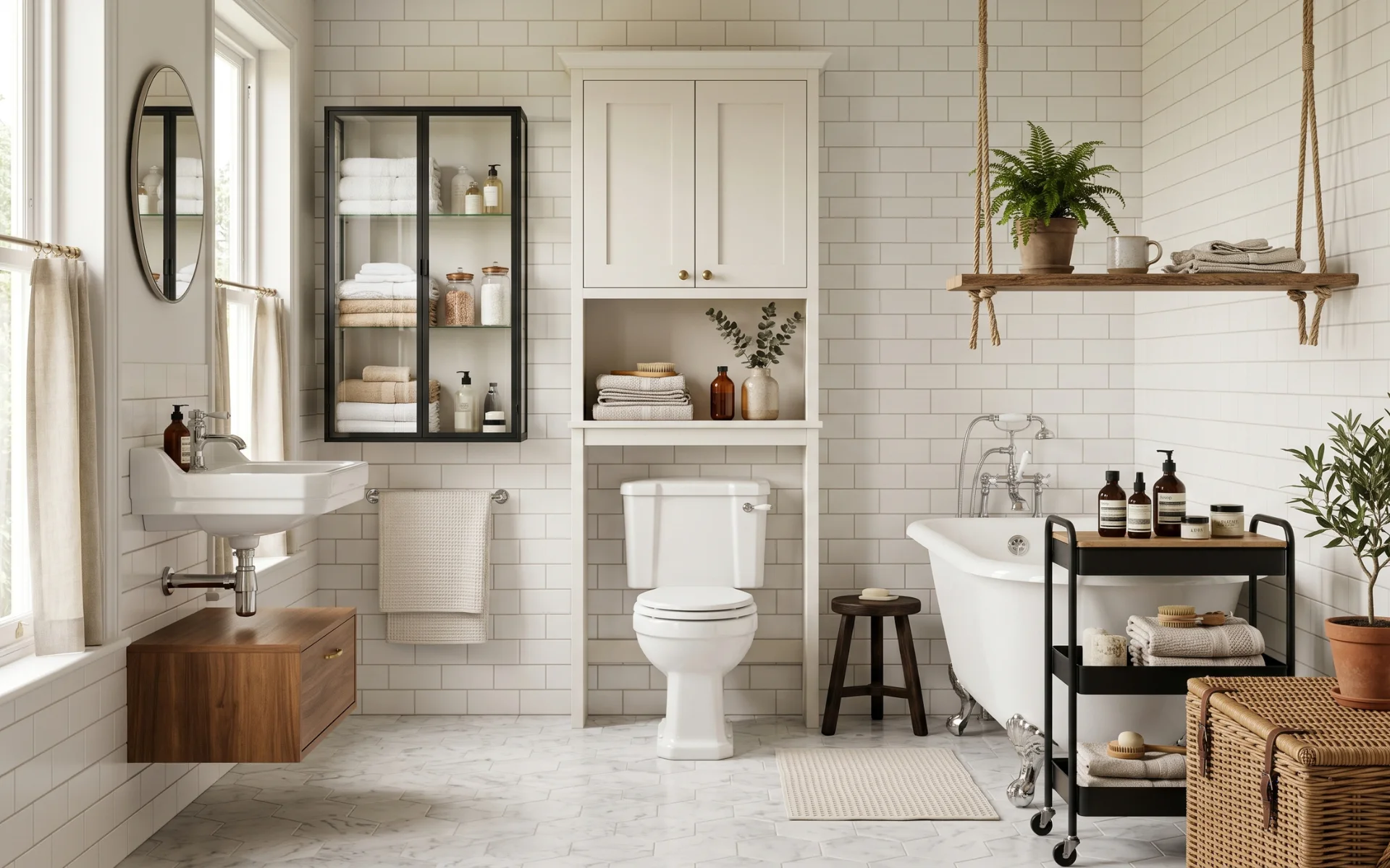 Tiny Bathroom Storage Ideas