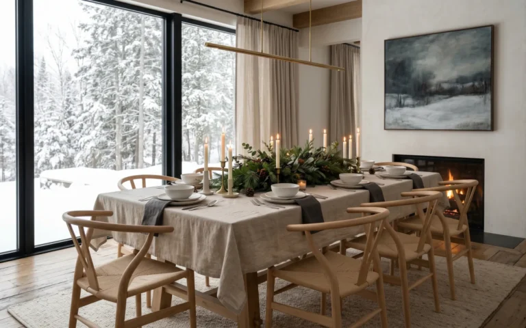 Minimalist Winter Dining Room Decor Ideas