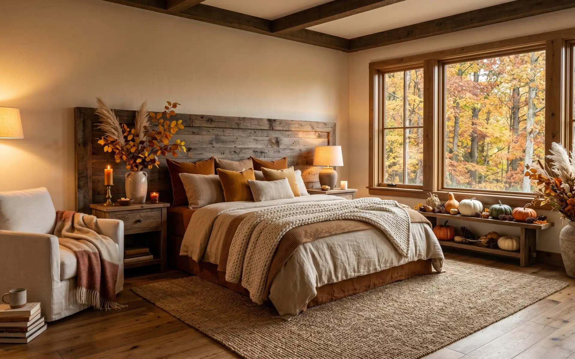 Fall bedroom decor ideas