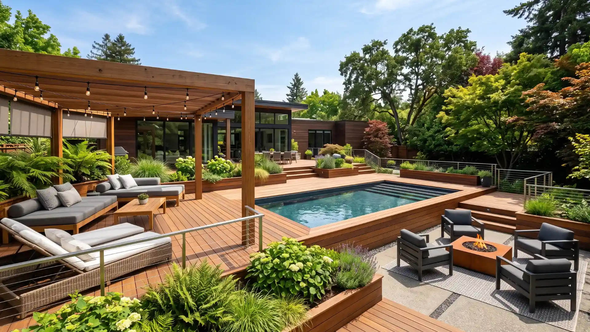 above ground pool deck ideas