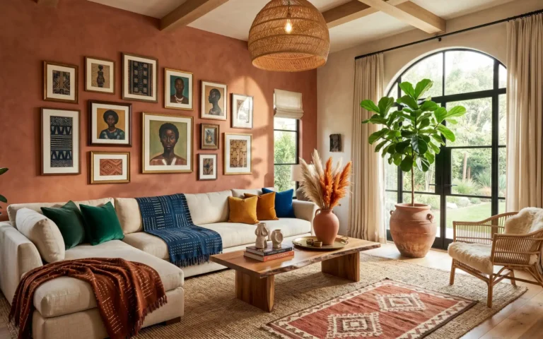 Afrohemian Living Room Ideas