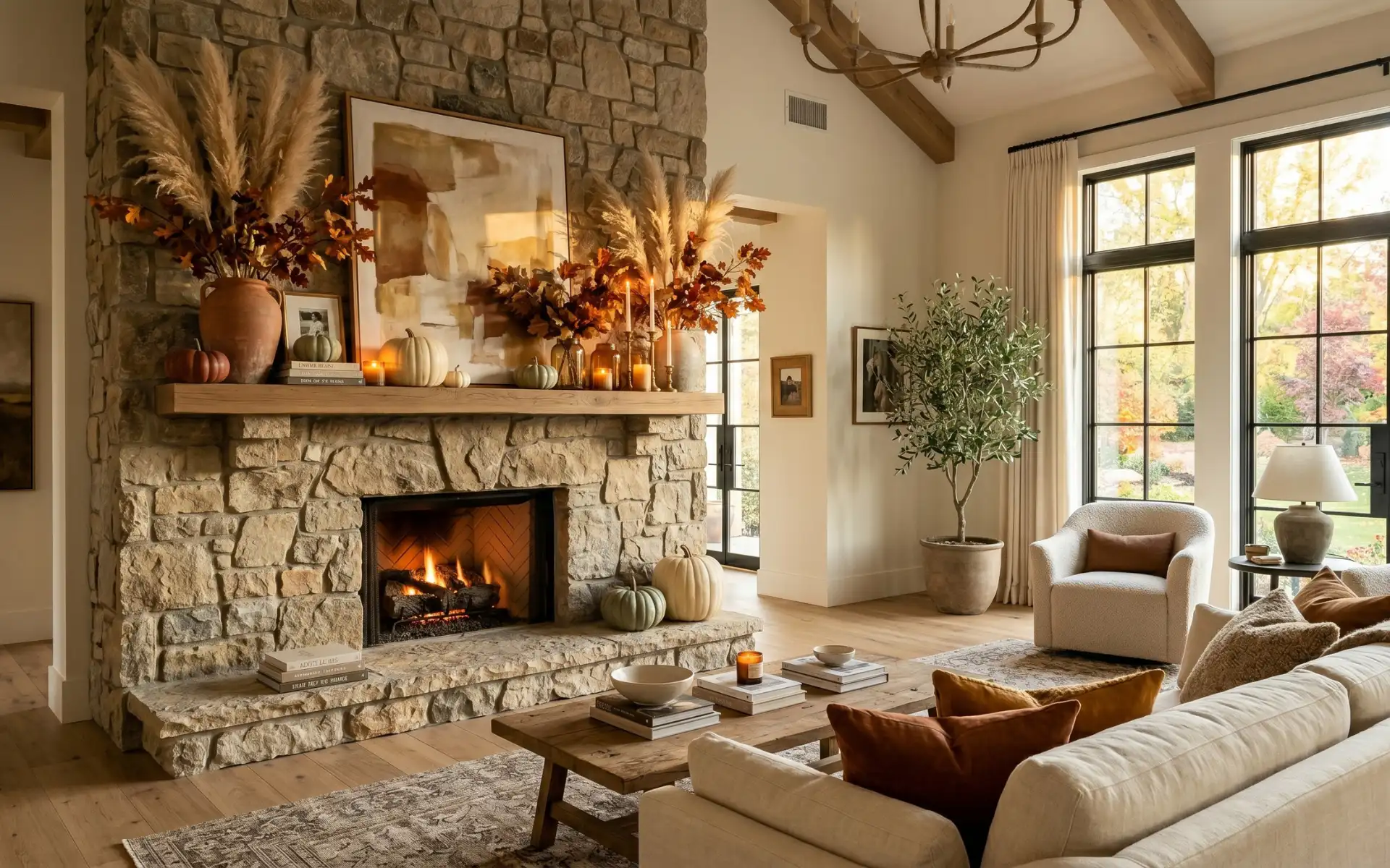 fall mantle decor