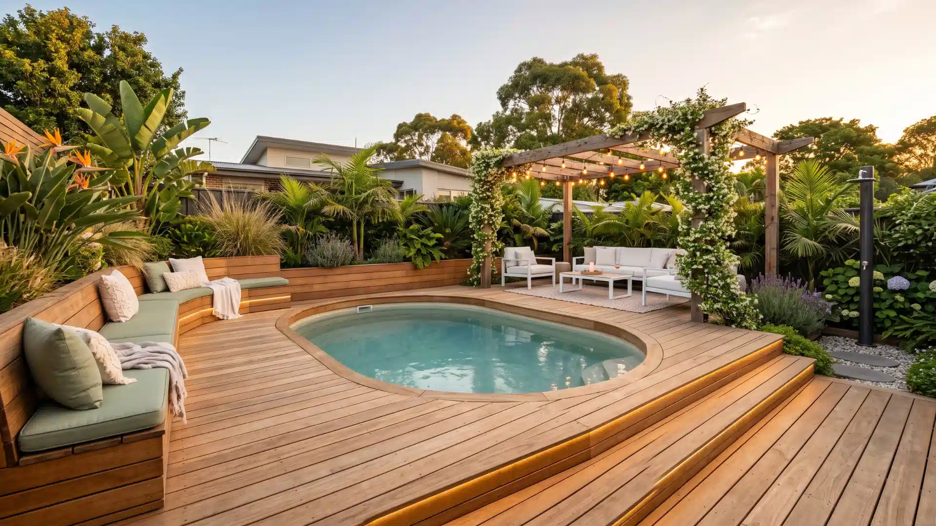 Oval Above Ground Pool Deck Ideas