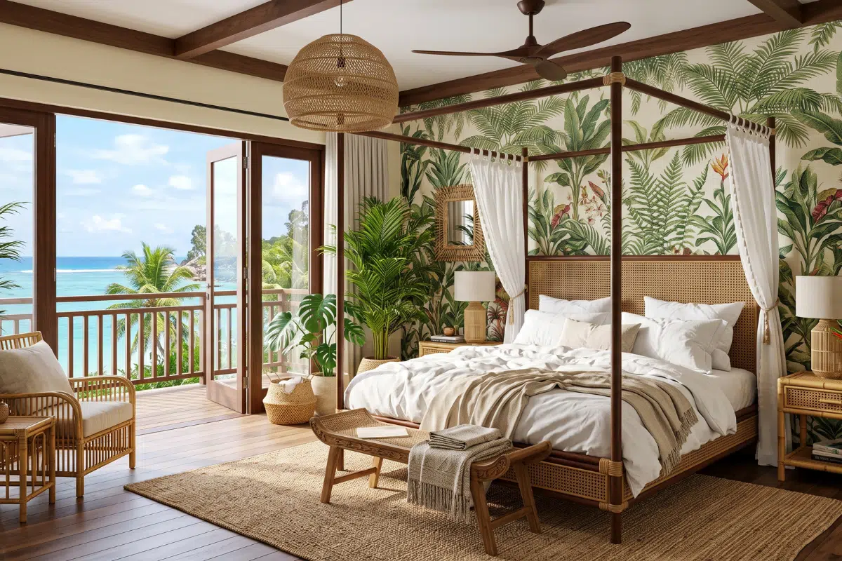 Tropical bedroom ideas