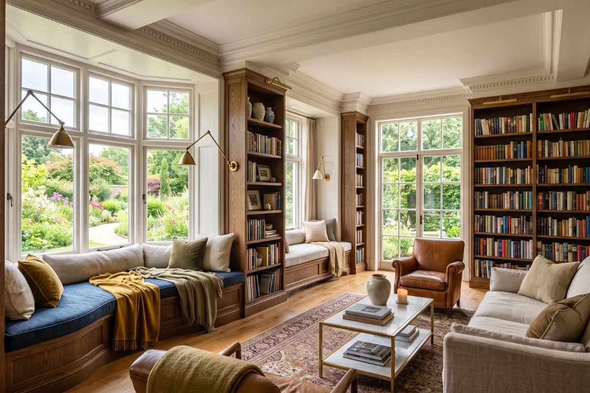 built in window seat reading nooks