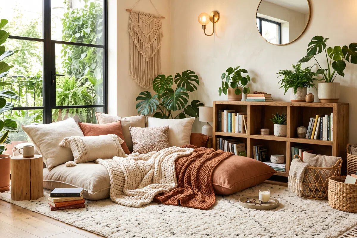 Floor Cushion Reading Nook Ideas