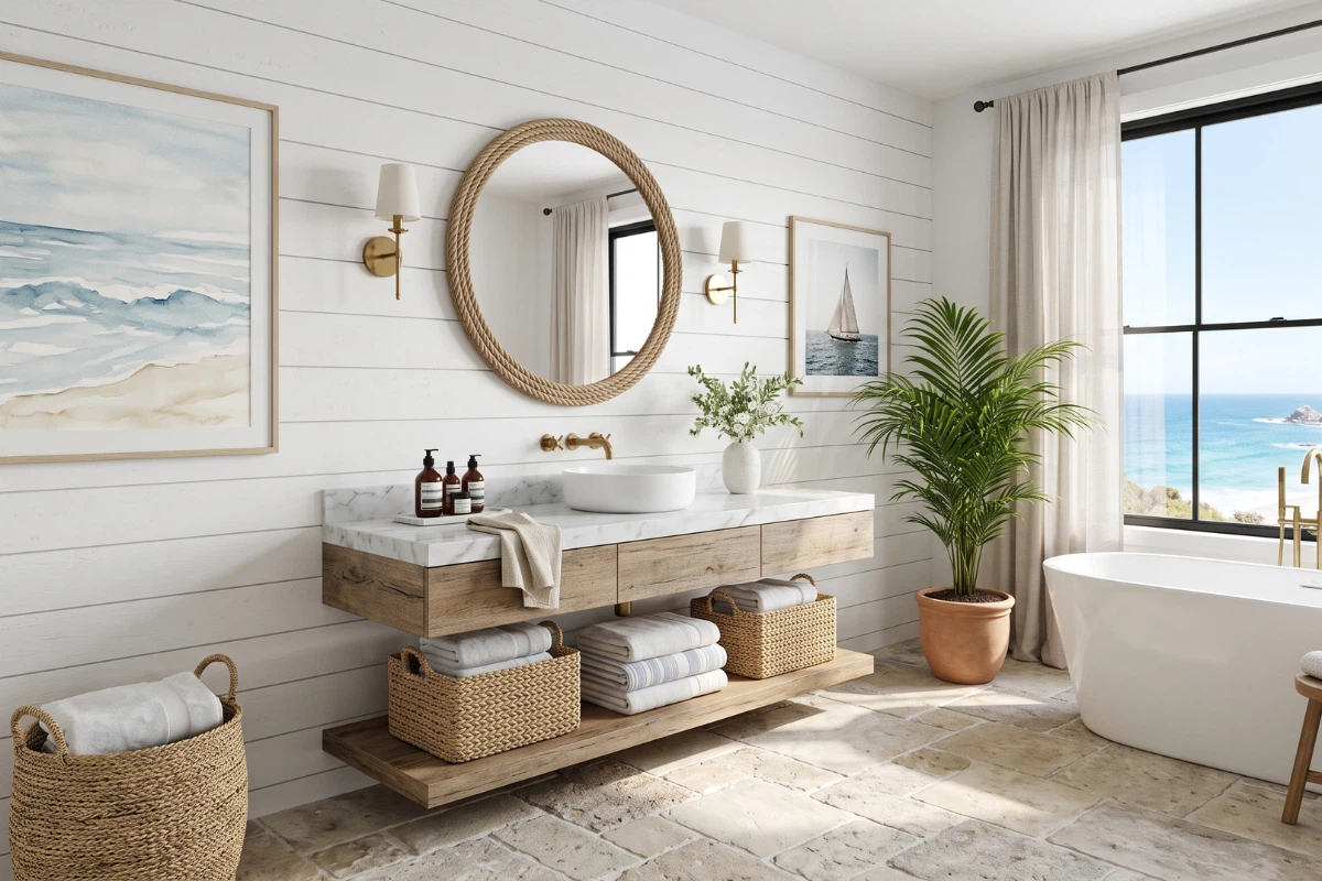 coastal bathroom decor ideas