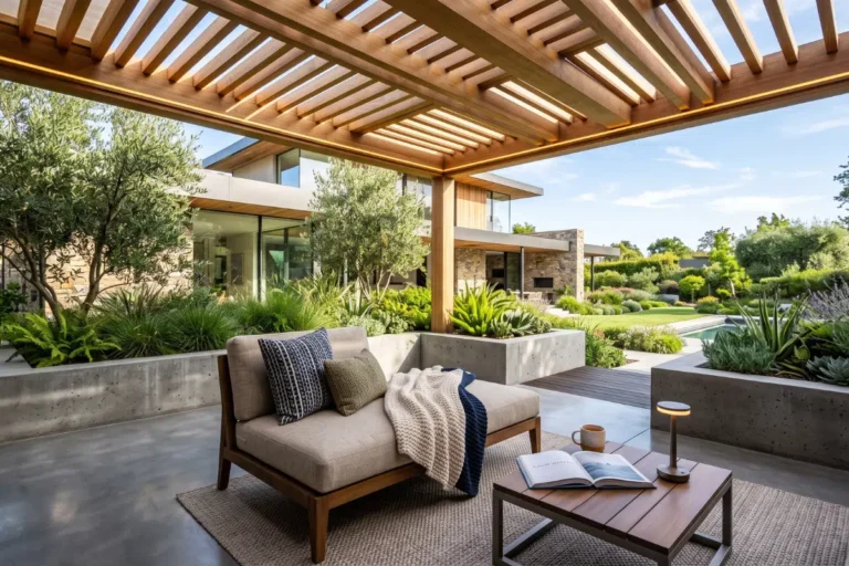 Concrete Patio Reading Nook Ideas