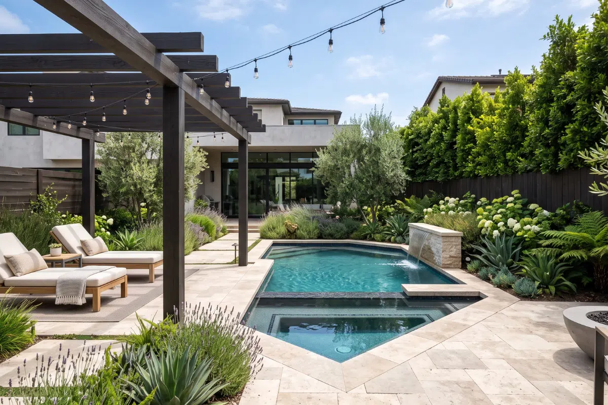 backyard spool pool ideas